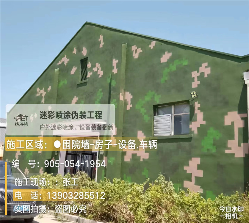 呼和浩特外墙数码迷彩漆施工报价清单(100㎡标准墙面测算)